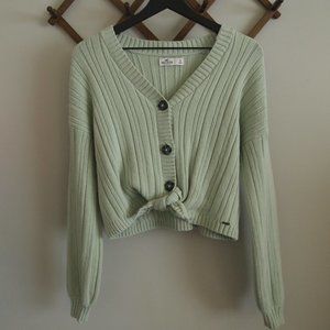 Hollister Sage Green Cardigan
